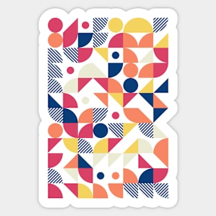 Colourful Geometric Animated Pattern Sticker
